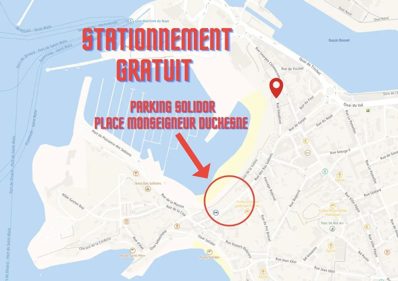 Apartment L'Atelier - Rdc - Plage 50M - Remparts 500M Saint-Malo